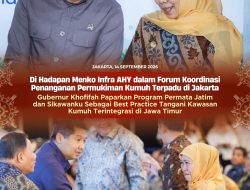 Di Hadapan Menko AHY, Khofifah Paparkan Permata Jatim dan Sikawanku sebagai Best Practice Penanganan Kumuh