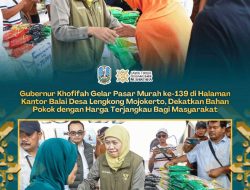 Khofifah Gelar Pasar Murah ke-139 di Lengkong Mojokerto, Dekatkan Akses Bahan Pokok Terjangkau
