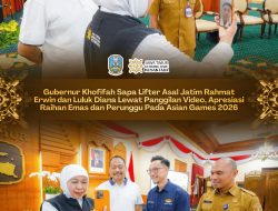 Khofifah Sapa Rahmat Erwin dan Luluk Diana via Video Call, Apresiasi Raihan Medali Asian Games 2026