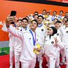 Tim Putra Bulu Tangkis Sumbang Emas Dipuji Presiden