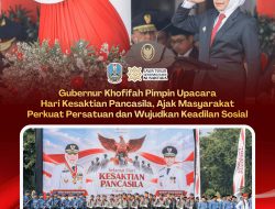 Khofifah Pimpin Upacara Hari Kesaktian Pancasila, Ajak Masyarakat Perkuat Persatuan