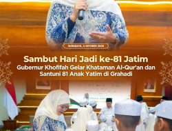 Jelang Hari Jadi ke-81 Jatim, Khofifah Gelar Khataman Al-Qur’an di Grahadi Khofifah Sambut Hari Jadi ke-81 Jatim