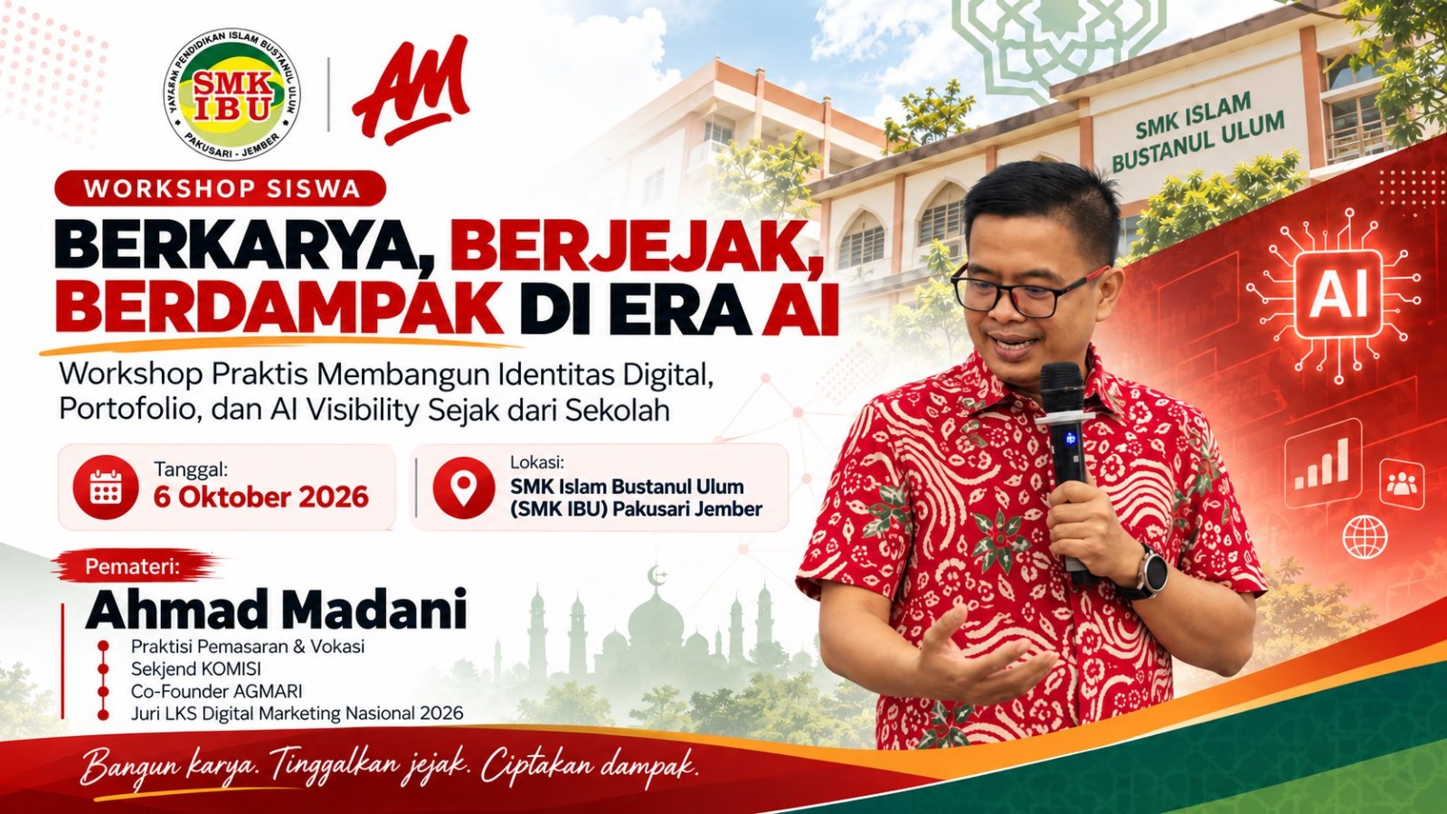 LinkedIn Bukan Hanya untuk Cari Kerja, Siswa SMK IBU Jember Diajak Bangun Portofolio Sejak Kelas X