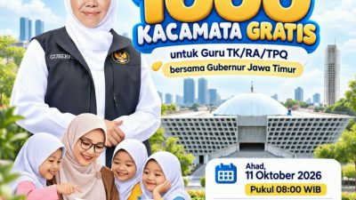 Jelang Hari Jadi ke-81 Jatim, Khofifah Bersama BAZNAS Siapkan 1.000 Kacamata Gratis bagi Guru TK, RA dan TPQ