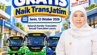Khofifah Gratiskan Trans Jatim Sehari Penuh pada Hari Jadi ke-81 Jatim