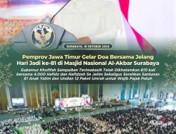Jelang Hari Jadi ke-81 Jatim, Khofifah Gelar Doa Bersama dan 810 Kali Khatam Al-Qur’an