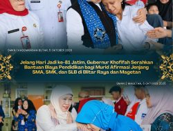 Khofifah Perkuat Akses Pendidikan, Murid Afirmasi SMA, SMK, dan SLB di Blitar Raya serta Magetan Terima Bantuan