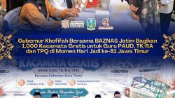 Sambut HUT ke-81 Jatim, Khofifah dan BAZNAS Bagikan 1.000 Kacamata Gratis bagi Guru PAUD hingga TPQ