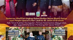 Pimpin Upacara HUT ke-81 Jatim, Khofifah Paparkan Capaian Nawa Bhakti Satya