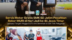 Servis Motor Gratis SMK Se-Jatim Pecahkan Rekor MURI di Hari Jadi ke-81 Jawa Timur: Lampaui Target Hingga 9.175 Unit Serentak di 354 Titik Pelayanan