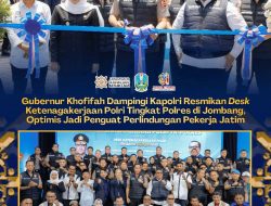Gubernur Khofifah Dampingi Kapolri Resmikan Desk Ketenagakerjaan Polri Tingkat Polres, Optimis Jadi Penguat Perlindungan Pekerja Jatim