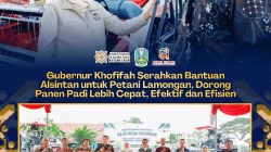 Bantu Petani Lamongan, Khofifah Serahkan Alsintan untuk Dorong Modernisasi Pertanian
