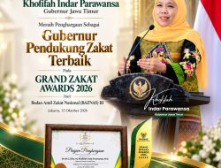 Khofifah Raih Grand Zakat Award 2026, Apresiasi Komitmen Penguatan Zakat untuk Kesejahteraan Masyarakat