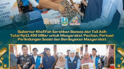Gubernur Khofifah Serahkan Bansos dan Tali Asih Total Rp11,499 Miliar untuk Masyarakat Pacitan, Perkuat Perlindungan Sosial dan Berdayakan Masyarakat