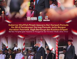 Khofifah Pimpin Upacara Sumpah Pemuda ke-98 di Pamekasan, Dorong Pemuda Jatim Berkarakter Patriotik, Gigih Berkarya dan Berempati