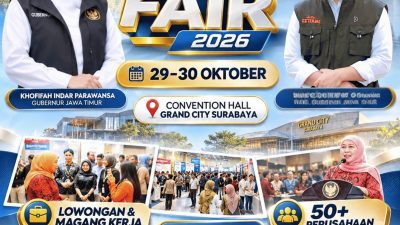 Khofifah Ajak Masyarakat Manfaatkan Job Fair Inklusif 2026, Sediakan 4.807 Lowongan Kerja dan Magang
