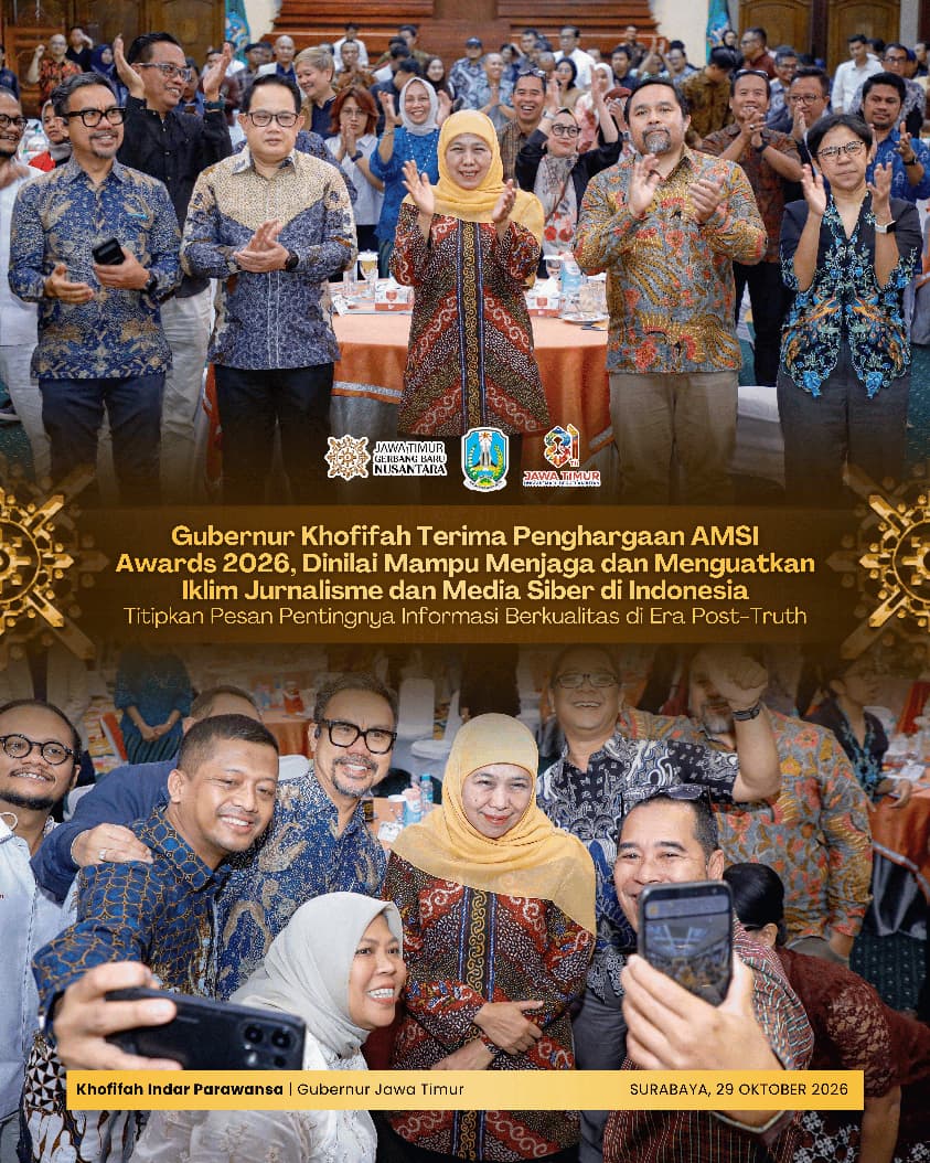 Khofifah Apresiasi Peran Media Siber, Ingatkan Pentingnya Informasi Berkualitas di Era Post-Truth