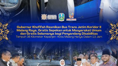 Trans Jatim Koridor II Malang Raya Resmi Beroperasi, Khofifah Beri Tarif Gratis Sepekan