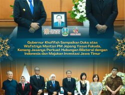 Khofifah Sampaikan Duka atas Wafatnya Mantan PM Jepang Yasuo Fukuda, Kenang Kontribusinya bagi Hubungan Indonesia-Jepang dan Investasi Jatim