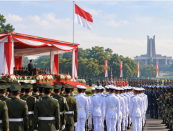 Presiden Prabowo Pimpin Upacara HUT ke-81 TNI di Cilangkap
