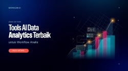 Ilustrasi tools AI data analytics untuk data analyst